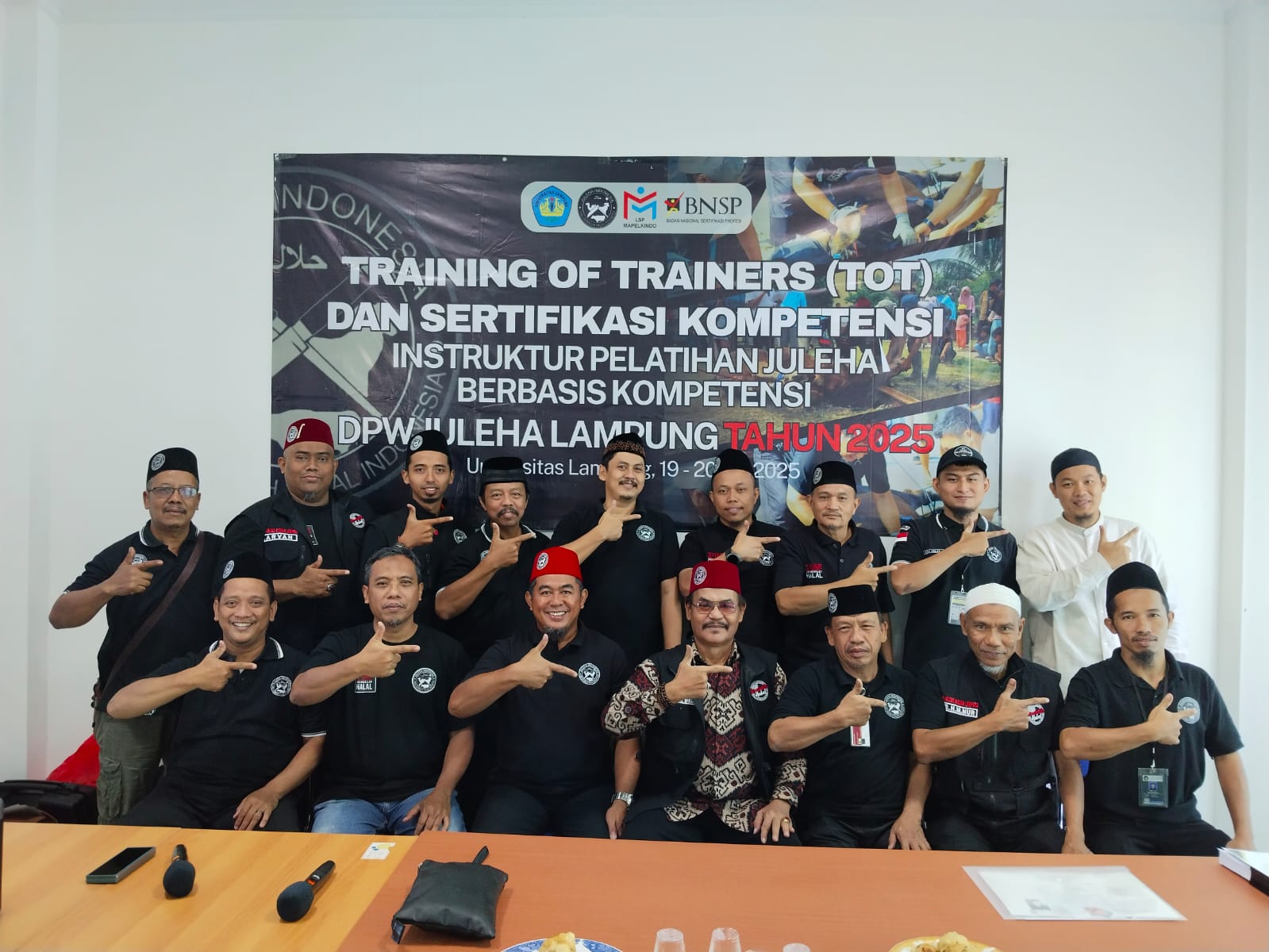 DPW Juleha Provinsi Lampung Gelar TOT dan Sertifikasi Instruktur