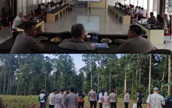 Diikuti 3 Polres, Tim Puslitbang Polri Lakukan Penelitian Sistem e-MP dan Ketahanan Pangan di Polres Tanggamus