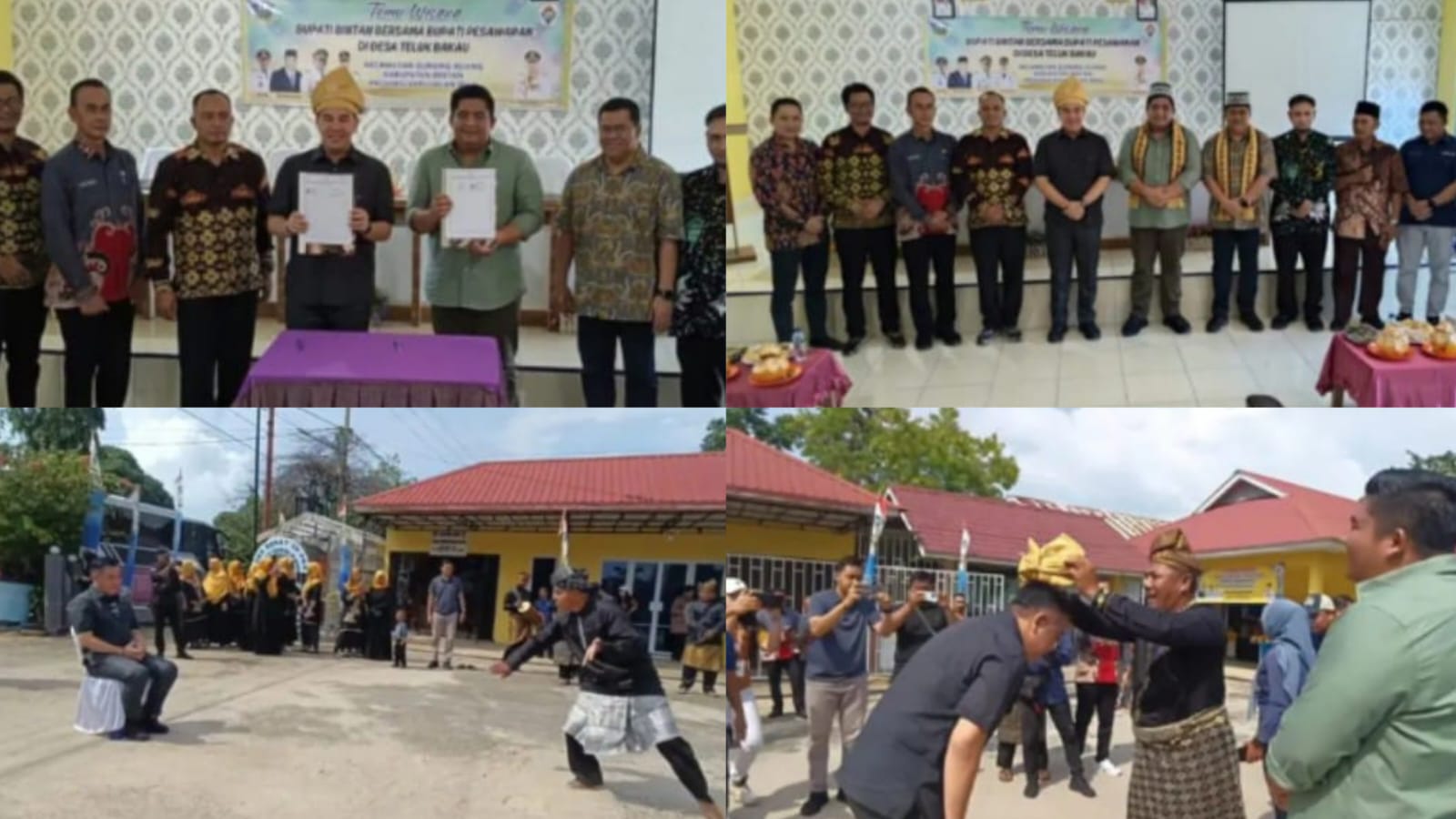 Bupati Bersama Kades Se Kabupaten Pesawaran Study Tiru Di Desa Teluk Bakau Gunung Kijang Bintan Kepri