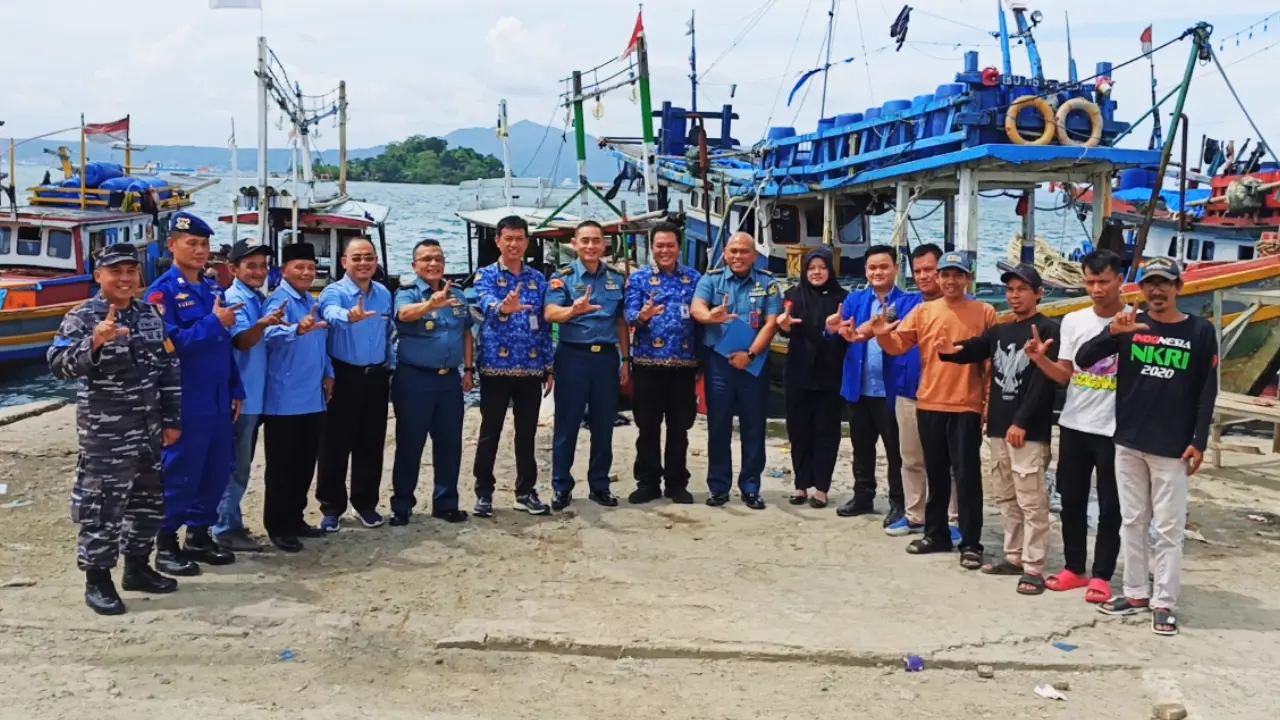 Kunjungan Dosen Seskoal, Penelitian Penggunaan Vessel Monitoring System (Vms) Kapal Nelayan Lampung