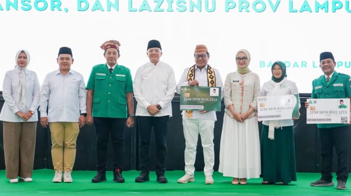 Wagub Jihan Nurlela Hadiri Pengukuhan GP Ansor Lampung