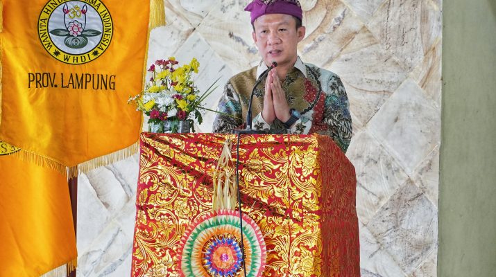 Dibuka Sekdaprov, Pemprov Lampung Dukung Penguatan Nilai Spiritual Melalui Pembinaan Dharmika dan Metatah Massal