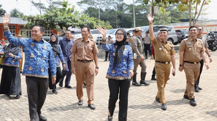 Didampingi Kadisdik, Wagub Jihan Nurlela Tinjau SMANO Kota Metro Sekolah Berbasis Olahraga