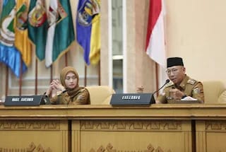 Briefing Perdana, Gubernur Rahmat Mirzani Djausal Sampaikan Visi Lampung Maju Menuju Indonesia Emas dan 18 Program Kerja