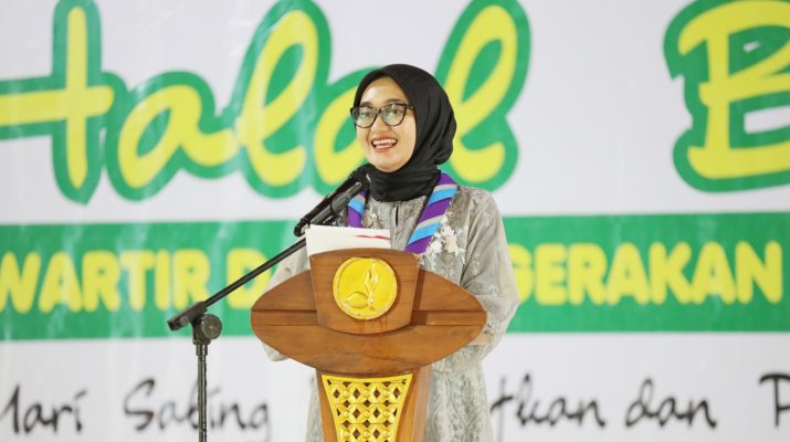 Wamabida Pramuka Lampung Jihan Nurlela Hadiri Halal Bihalal Kwarda Pramuka di Lampung Timur