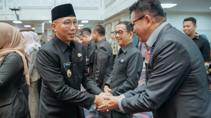 Gubernur Mirza Lantik 59 Pejabat Administrator di Lingkungan Pemprov Lampung