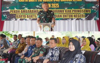 Kodim 0424/Tanggamus Resmikan Jalan Koramil di Pekon Ambarawa Pringsewu