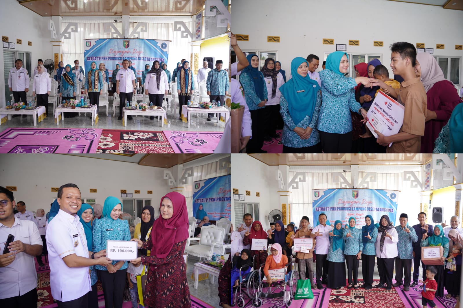 Bupati Pringsewu Sambut Ketua TP PKK Provinsi Lampung dalam Kunjungan Kerja di Desa TAPIS Sukamulya
