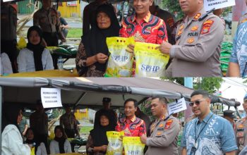 Kapolres Tanggamus Buka Gerakan Pangan Murah SPHP, Sediakan 2 Ton Beras untuk Warga