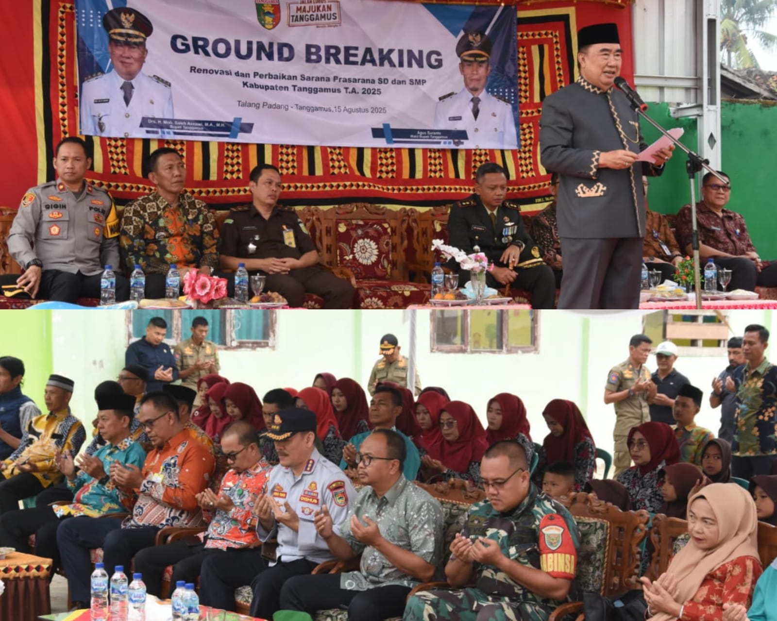 Bupati Tanggamus, Ground Breaking Renovasi dan Perbaikan Sarana Prasarana Sekolah SD Dan SMP
