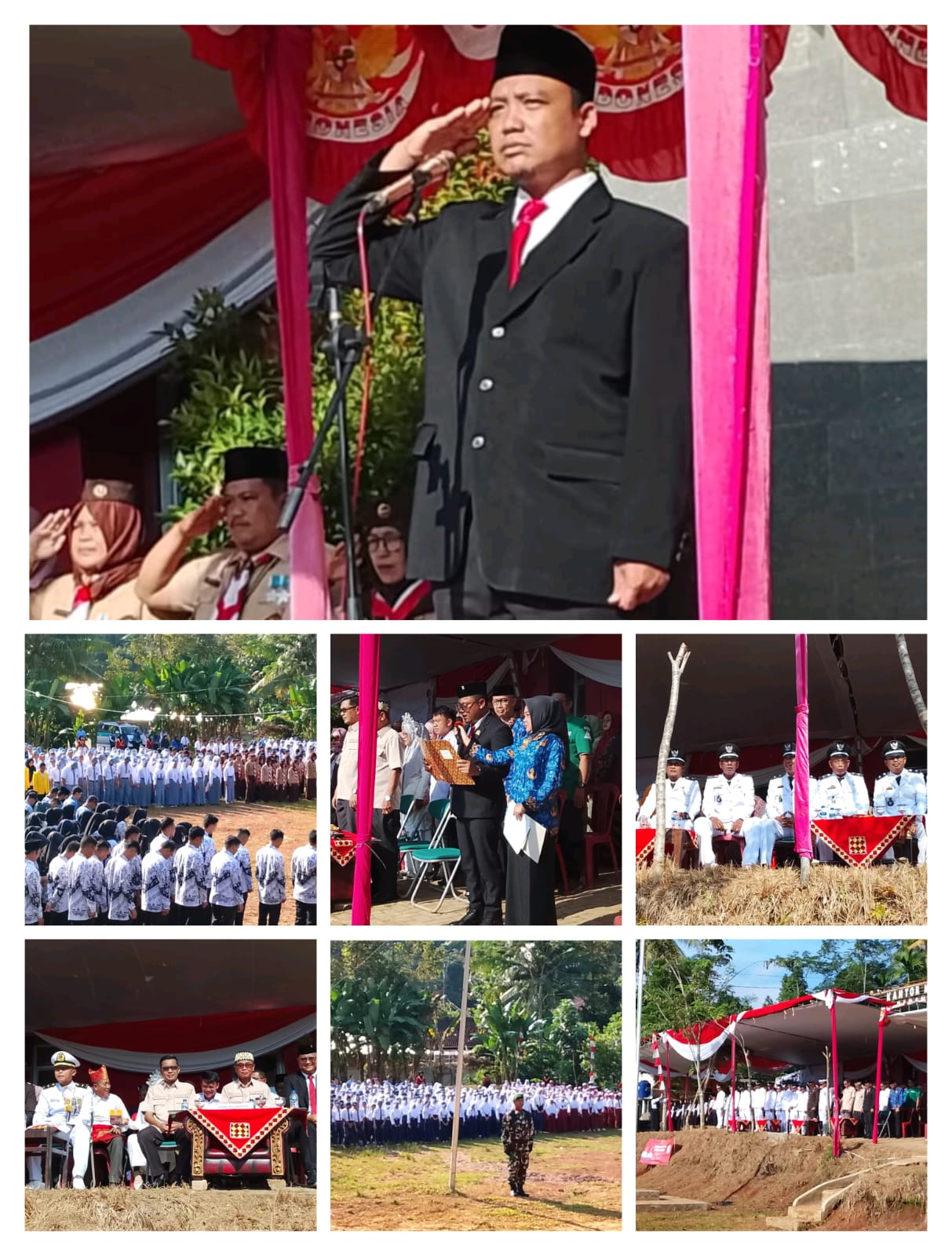 “Jaga Persatuan Dan Kesatuan” Upacara Peringatan HUT RI Ke-80 Tahun 2025 PLT Camat Padang Cermin pimpin sebagai Inspektur Upacara (IRUP)