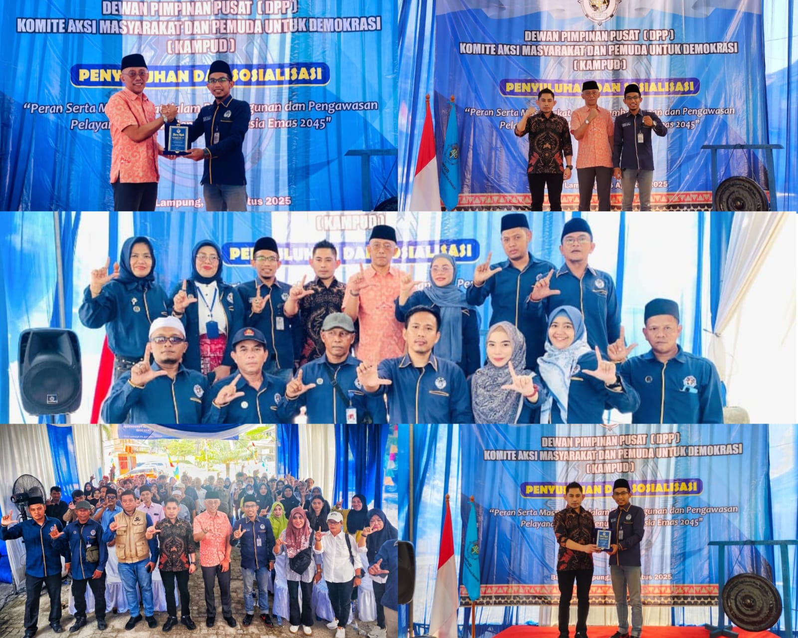 DPP KAMPUD Gelar Penyuluhan, KASIDATUN Bambang Irawan dan Kepala OMBUDSMAN Lampung Nur Rakhman Yusuf Jadi Narasumber