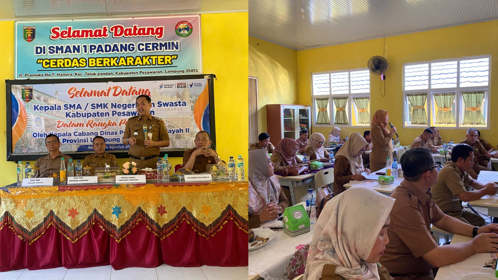 Percepat Program Gubernur, Thomas Amirico Gelar Pembinaan Kepala Sekolah SMA/SMK Wilayah II