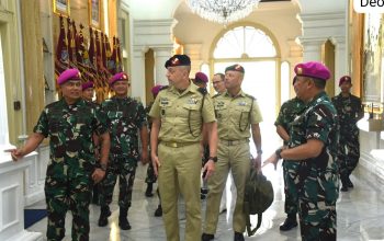 Kas Kormar Terima Kunjungan Kehormatan Komandan Marinir Kerajaan Belanda