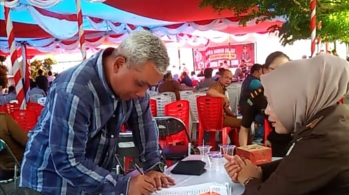 Dukung Kemanusiaan, Aslori PT KMH Ikut Donor Darah di Kejari Sungai Penuh