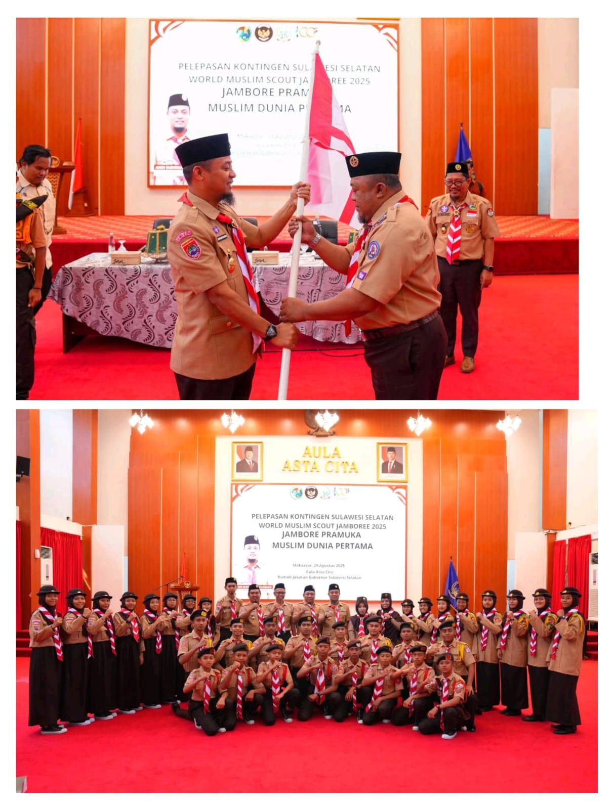 Pemerintah Sulawesi Selatan Makassar Buka Pelepasan Kontingen Pramuka Untuk Ikuti World Muslim Scout Jamboree 2025