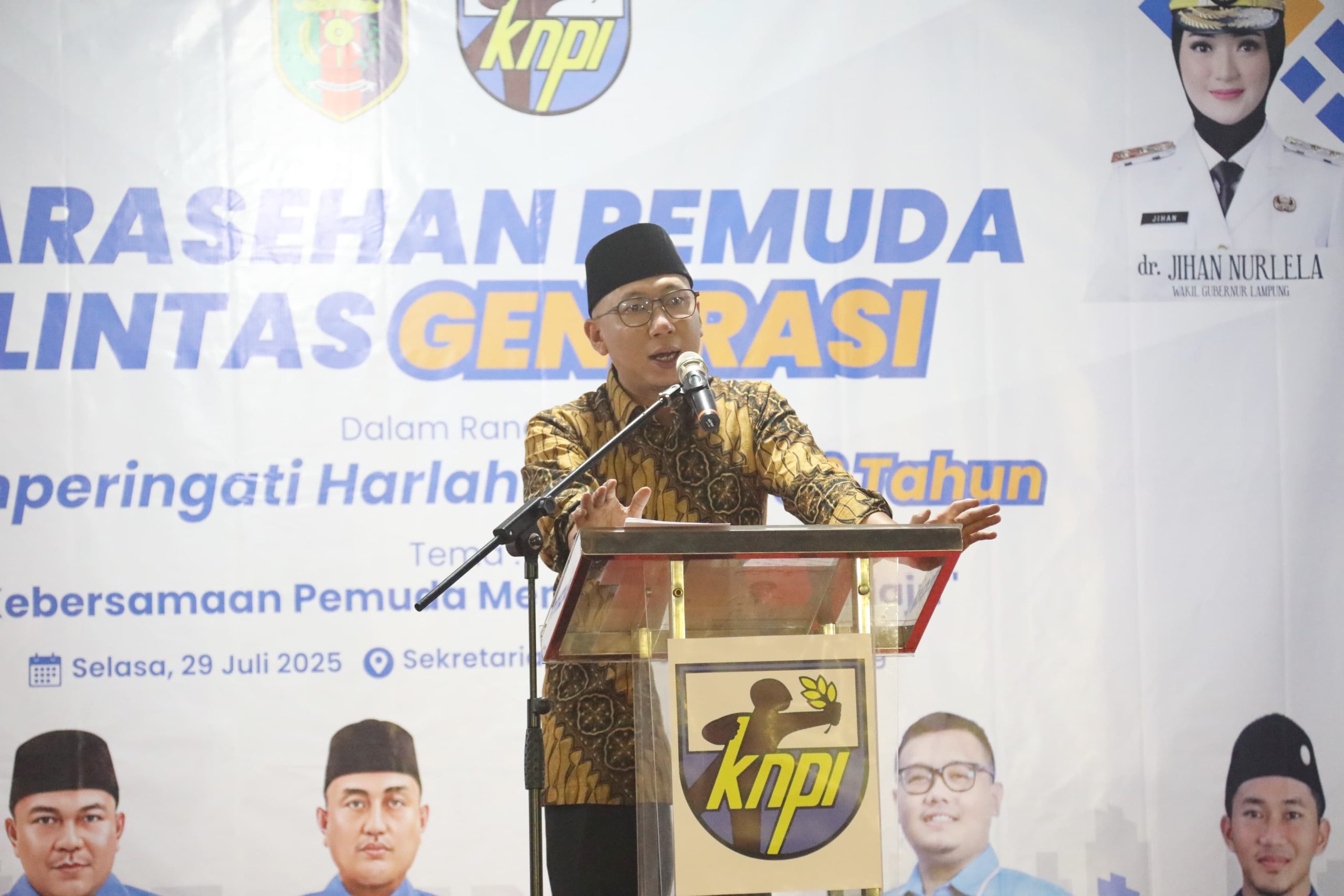 Sarasehan Pemuda Lintas Generasi: Pemuda Lampung Motor Perubahan Menuju Indonesia Emas 2045