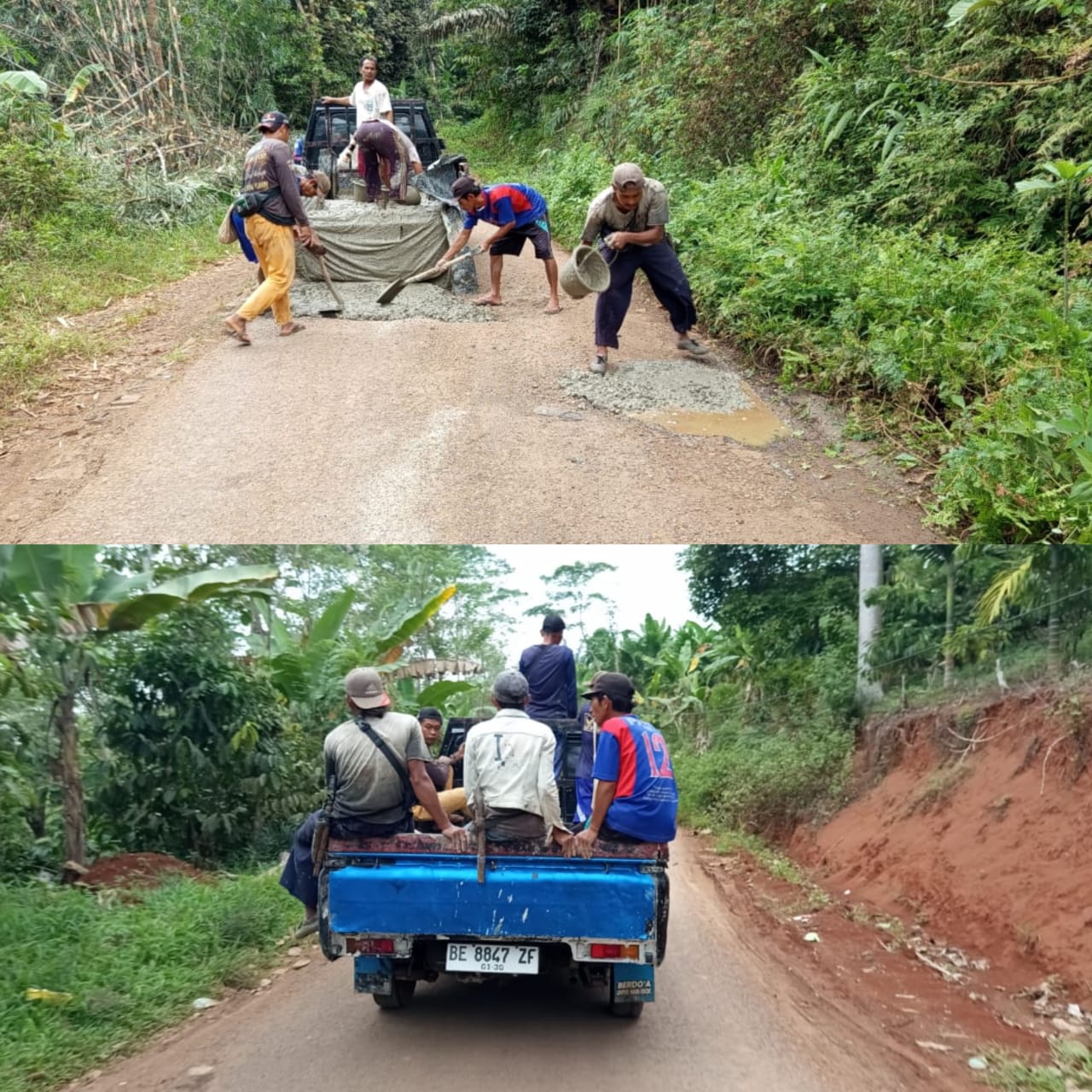 Penutupan Jalan Ke Sinarjawa Tanggamus, Dibuka Pukul 11.00 WIB