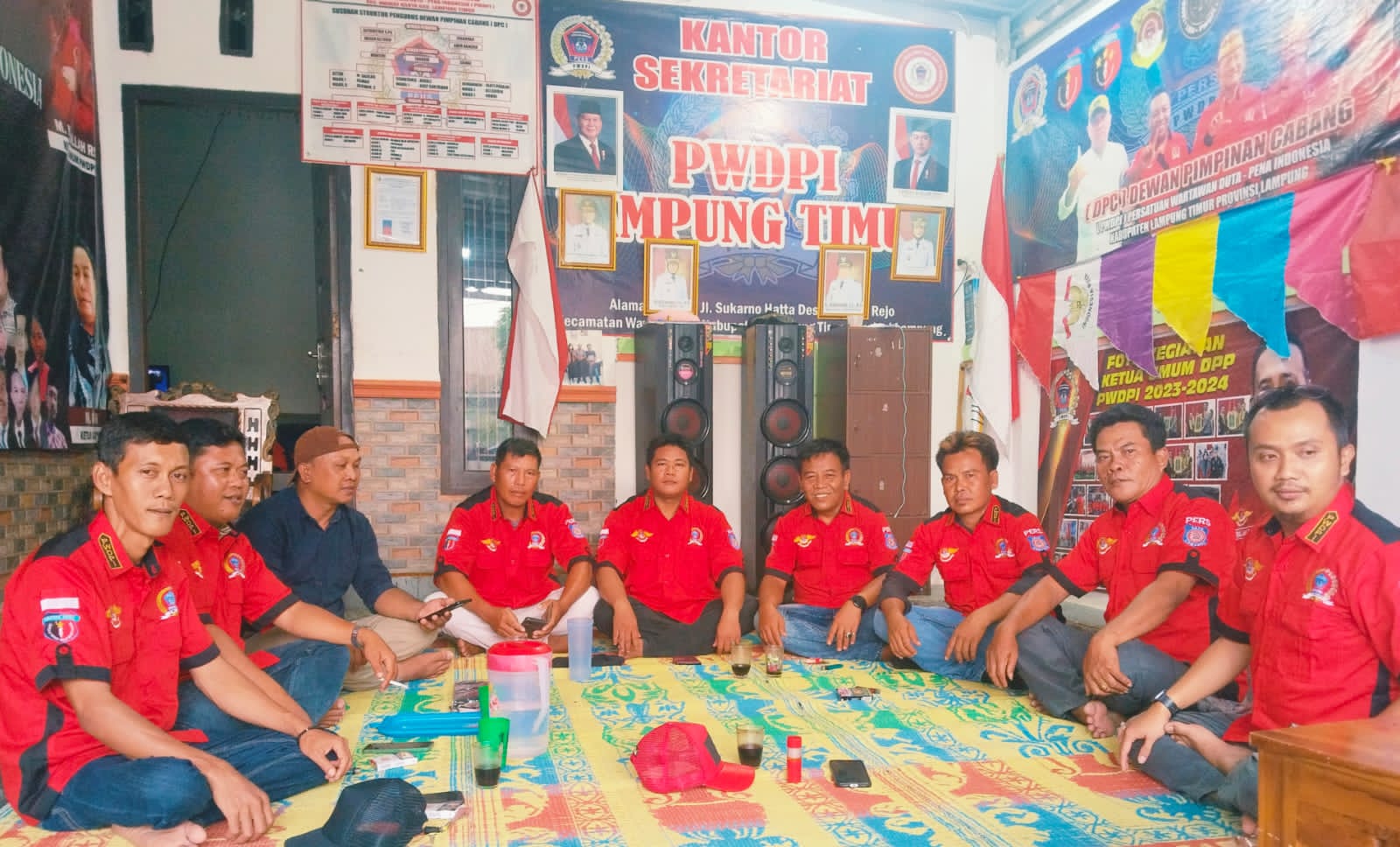 DPC PWDPI Lampung Timur Mengadakan (Raker) Rapat Kerja Rutin