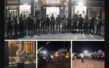 Sinergi TNI-Polri, Polres Pesawaran Intensifkan Patroli Gabungan Skala Besar Jaga Kamtibmas Kondusif