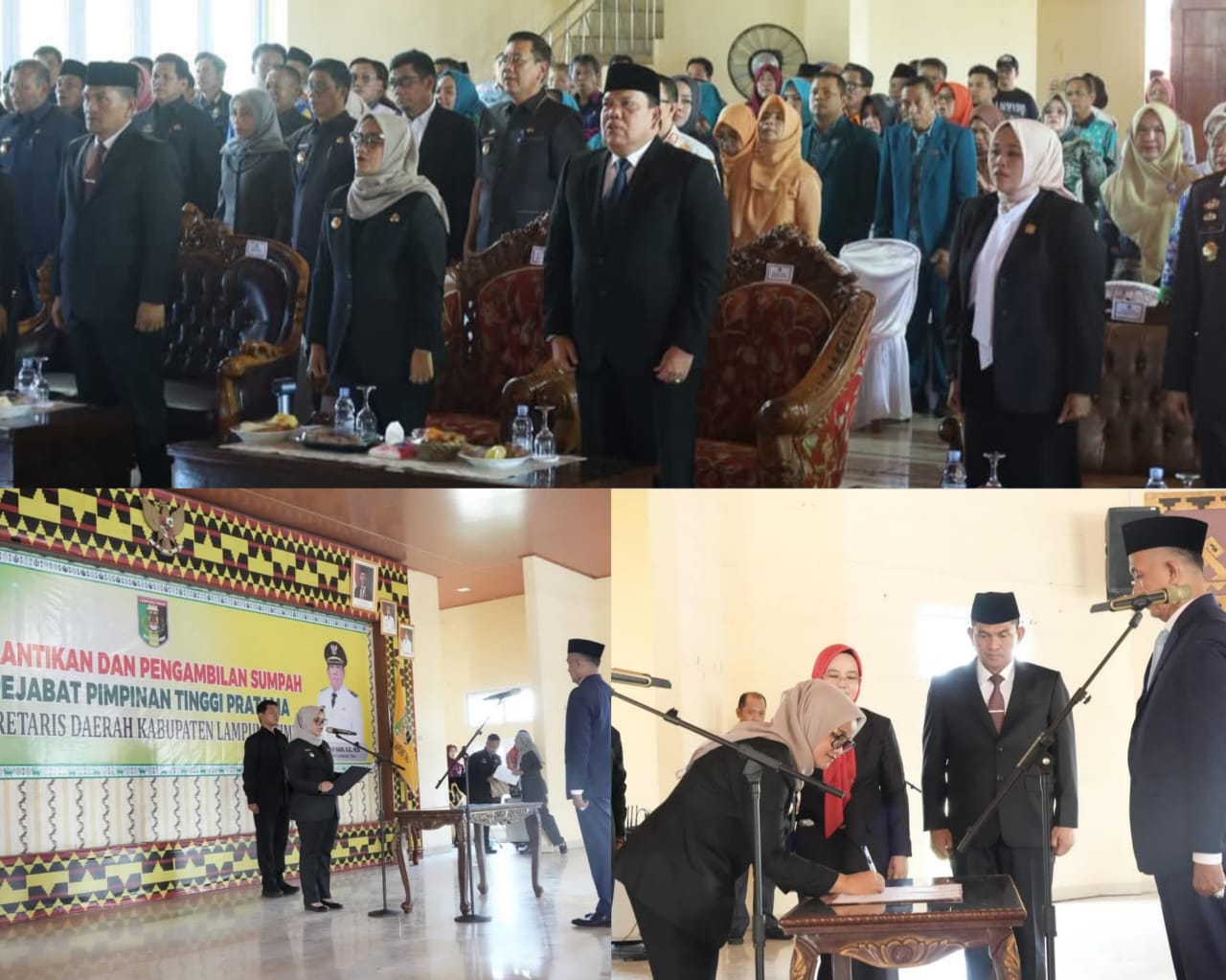 Rustam Efendi di Lantik Sebagai Sekdakab Lampung Timur, Diduga Elemen Masyarakat Tidak Di Libat kan