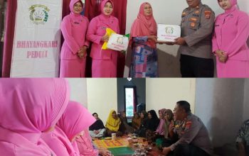 Polsek Sumberejo dan Bhayangkari Kunjungi Nenek Samiyem Korban Tercebur Sumur