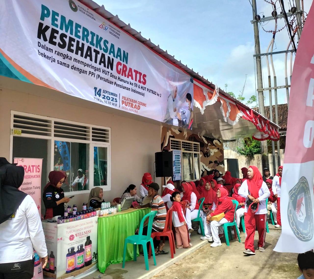 Puluhan Warga Hanura Datangi Kantor Putrad Cek Kesehatan Gratis
