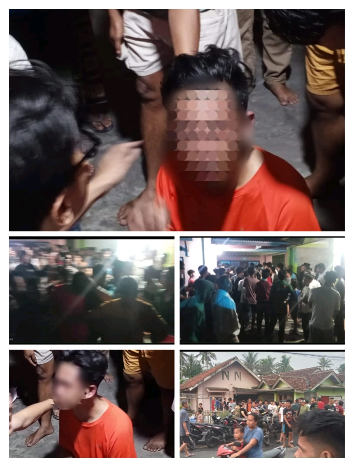 Terduga Pencurian Kendaran Motor di Wilayah Kecamatan Padang Cermin di Tangkap Warga