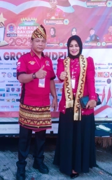 Ketua DPC PWDPI Kabupaten Pesawaran Di Dampingi Bendahara Resmi Di Lantik Ketua Umum Sebagai Mitra Strategis