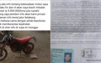 Komplotan Maling Gasak Motor CRF di Ulubelu, Informan Akan Dapat Imbalan Rp5 Juta