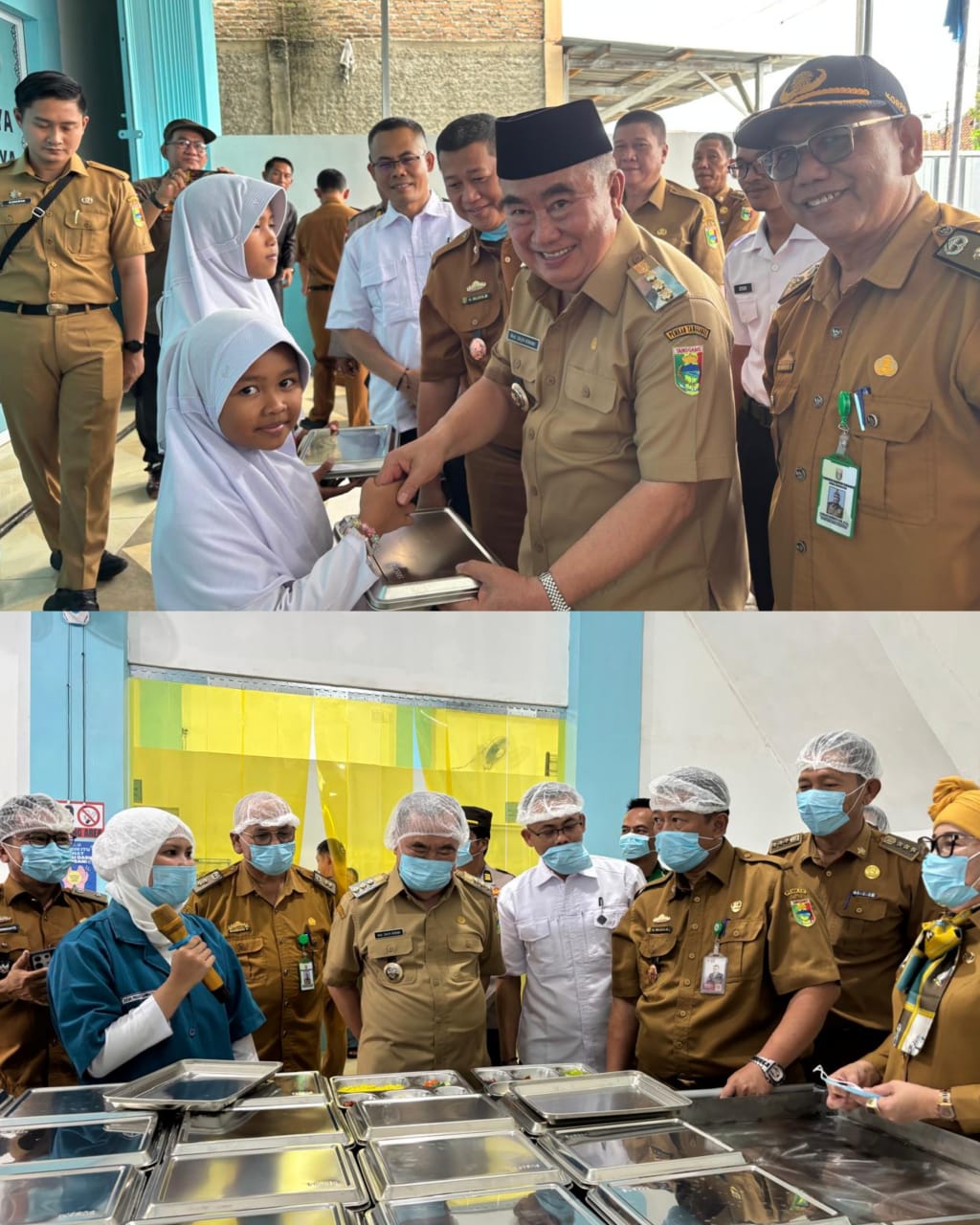 Bupati Tanggamus Resmikan Launching Program MBG di Talang Padang