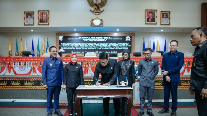 Pemprov Lampung dan DPRD Sepakati Raperda APBD 2026, Pendapatan Daerah Ditargetkan Rp7,6 Triliun
