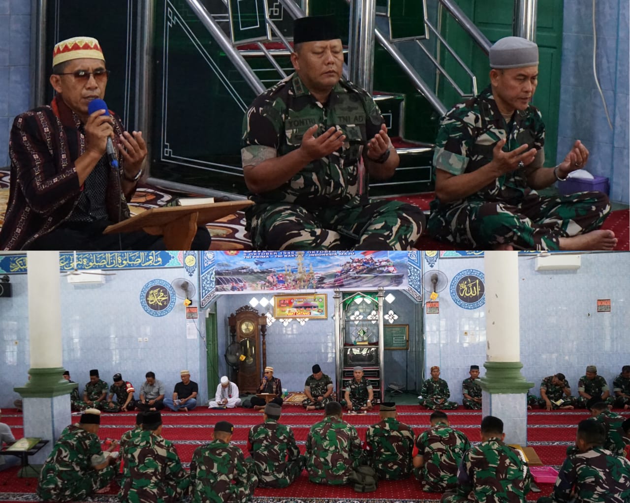 HUT TNI Ke-80 KODIM 0402/OKI-OI Gelar Doa Bersama