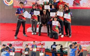 Putra Prajurit Yonif 9 Marinir Raih Juara Lomba Menembak Kejuaraan Lampung Shooting Series Lasser 2025