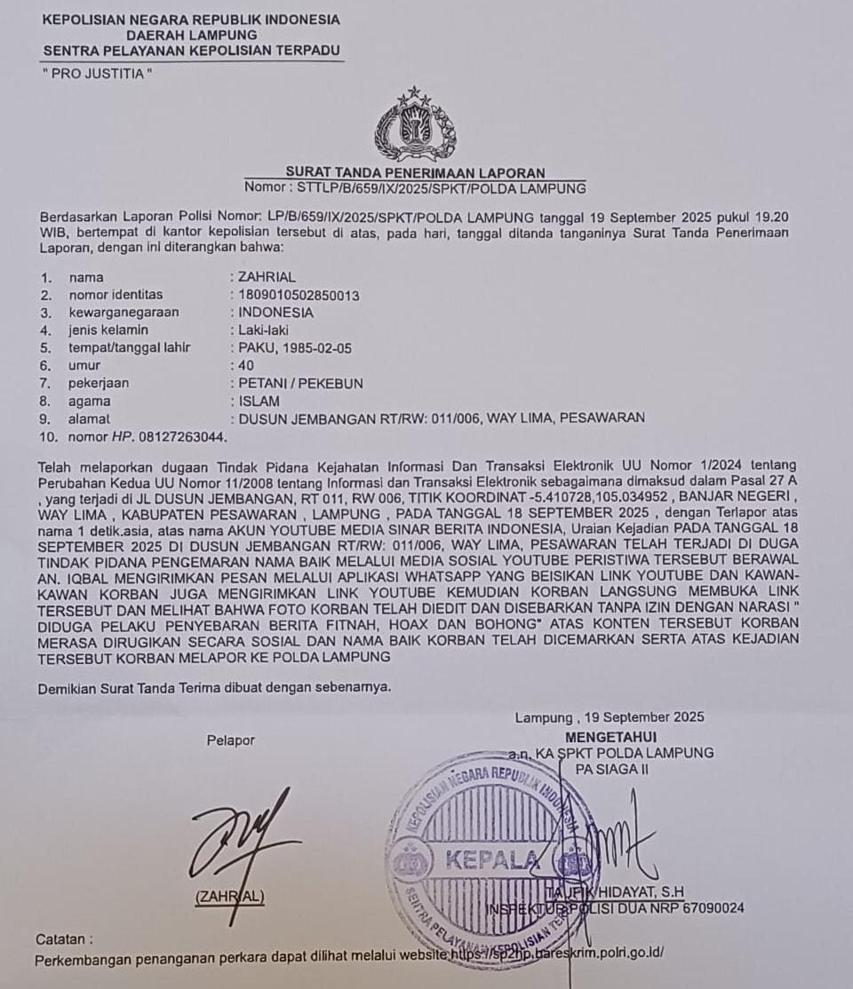 Dugaan Berita Fitnah dan Hasutan oleh Website Familydutapost.com Akankah Berakhir di Penjara ?