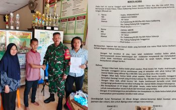 Kodim 0424 Tanggamus Fasilitasi Perdamaian Kekeluargaan Antara Anggota TNI dan Warga Sipil