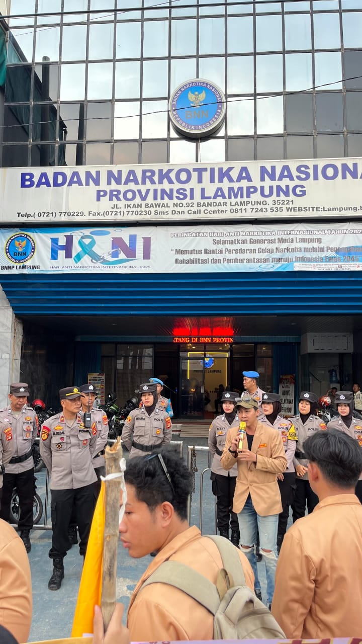 PERMAHI LAMPUNG Akan Meninindaklanjut Aksi di Kantor BNNP Lampung Melakukan Rapat Dengar Pendapat ke Komisi lll DPR-RI