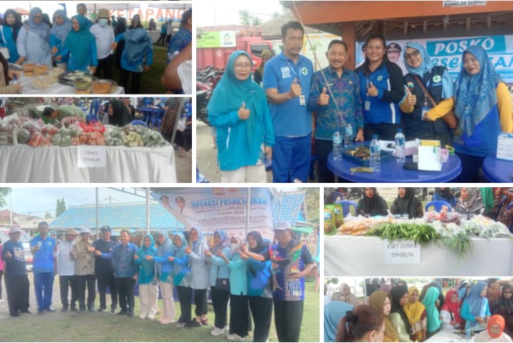 Harga Ekonomis, Warga Ketapang Antri Serbu Pasar Murah Lampung Selatan