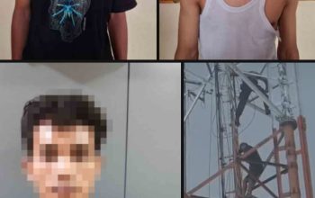 Polisi Panjat Tower, Warga dan Polisi Berhasil Amankan Pelaku Pencurian di Raja Basa