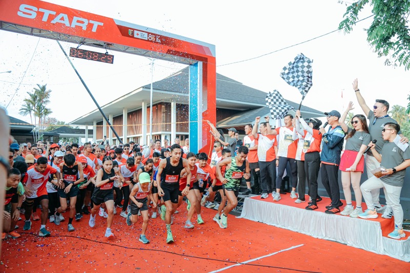 Ribuan Peserta Meriahkan “PMI Run 4 Humanity” di Puncak HUT ke-80 PMI Lampung