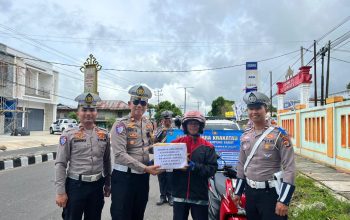 Satlantas Polres Lampung Barat Gelar Razia Ops Patuh Krakatau 2025