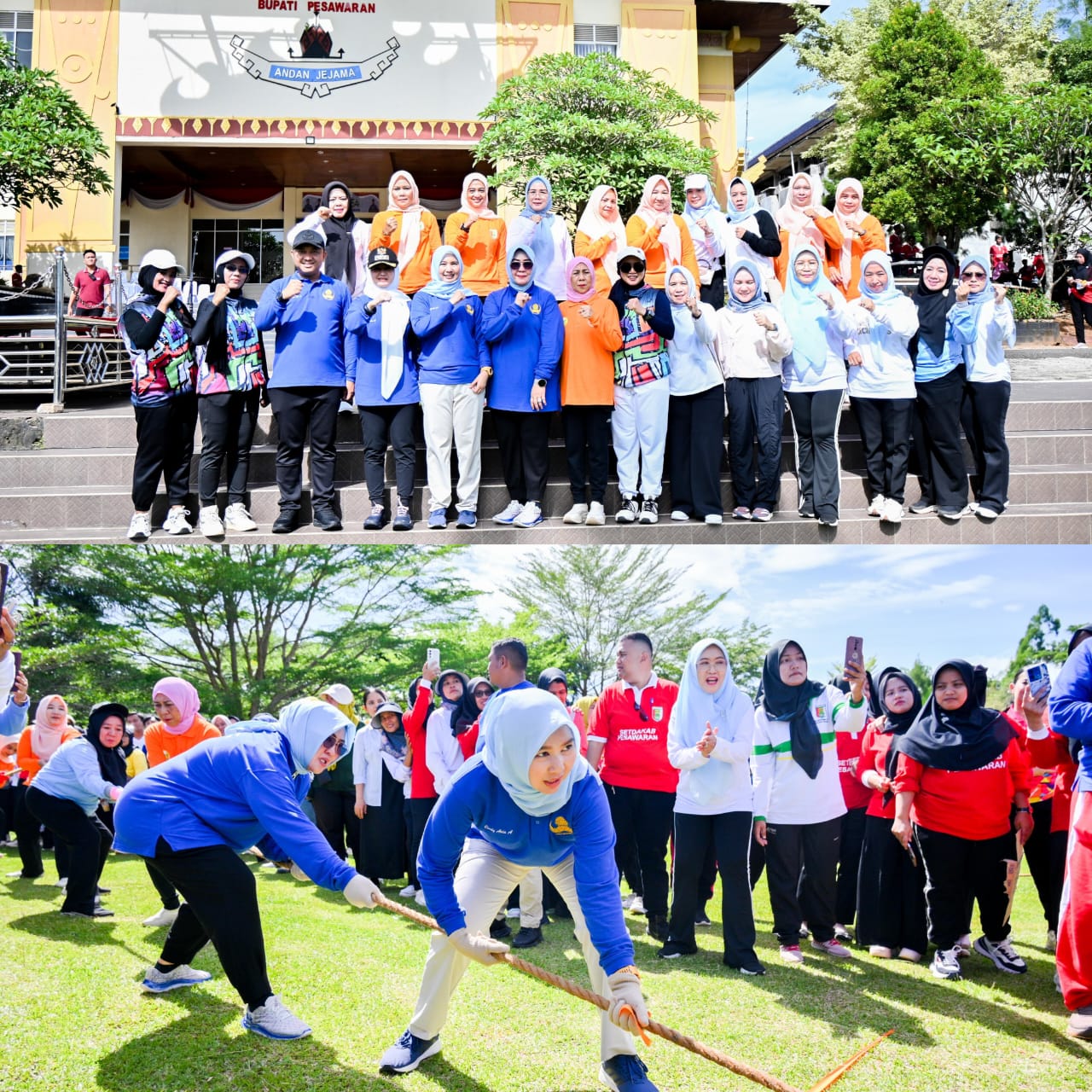 Beragam Perlombaan Semarakkan HUT KORPRI ke-54 Kabupaten Pesawaran