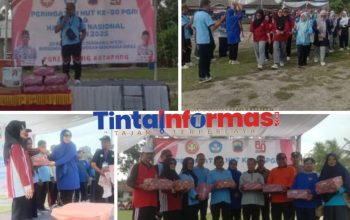 Antusias Dewan Guru, Peringati HUT Ke-80 PGRI dan Hari Guru Nasional 2025 di Gelar di Lapangan Kantor Kec Ketapang