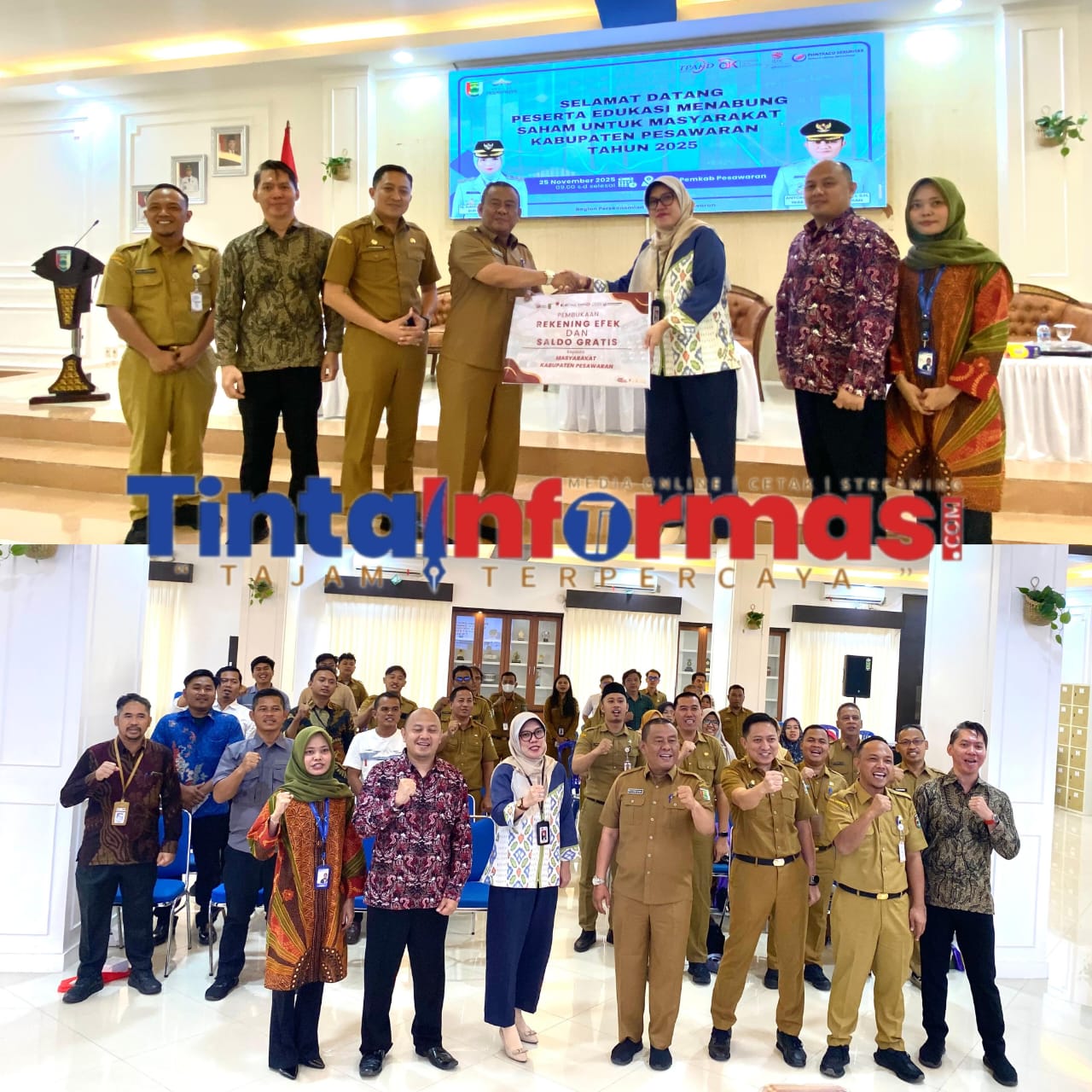 Pemkab Pesawaran Dorong Literasi Keuangan Masyarakat Lewat Edukasi Menabung Saham