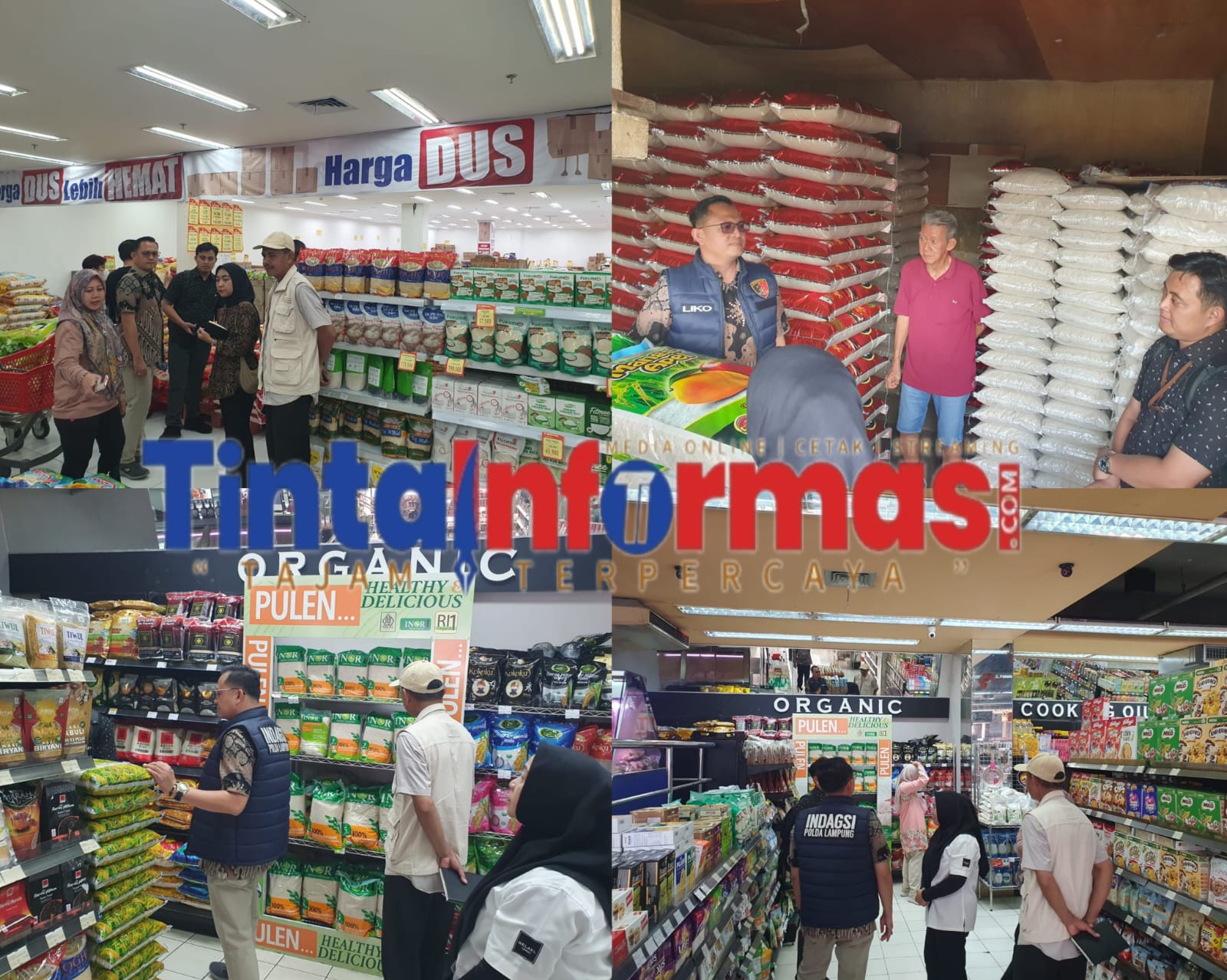 Pengawasan Harga Beras di Bandar Lampung, Tim Satgas Pastikan Seluruh Pedagang Patuh HET