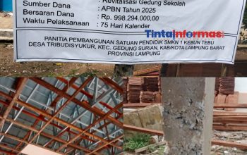 Gawat!! Program Revitalisasi di SMKN 1 Kecamatan Kebun Tebu Diduga Tidak Sesuai Spesifikasi, LSM dan Awak Media Turun Memantau