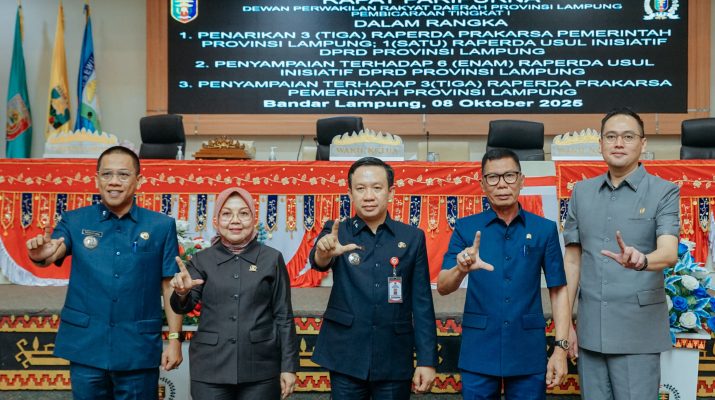 Rapat Paripurna DPRD, Pemprov Lampung Usulkan Tiga Raperda Baru, Termasuk Perubahan Status BUMD