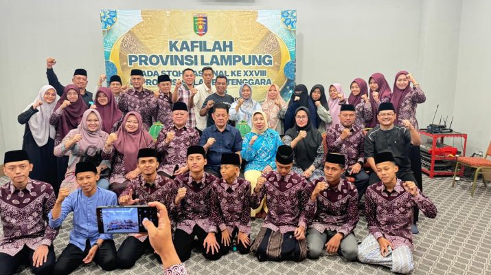 Kafilah Lampung Ikuti STQH Nasional XXVIII di Sulawesi Tenggara, Siap Tampilkan Hafiz dan Qari Terbaik