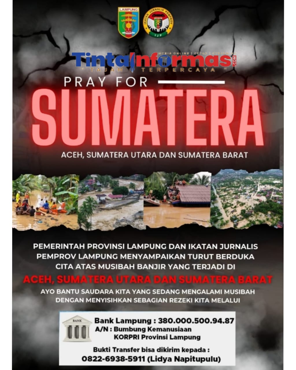 Pemprov dan IJP Lampung Galang “Bumbung Kemanusiaan KORPRI” untuk Korban Banjir Sumatera