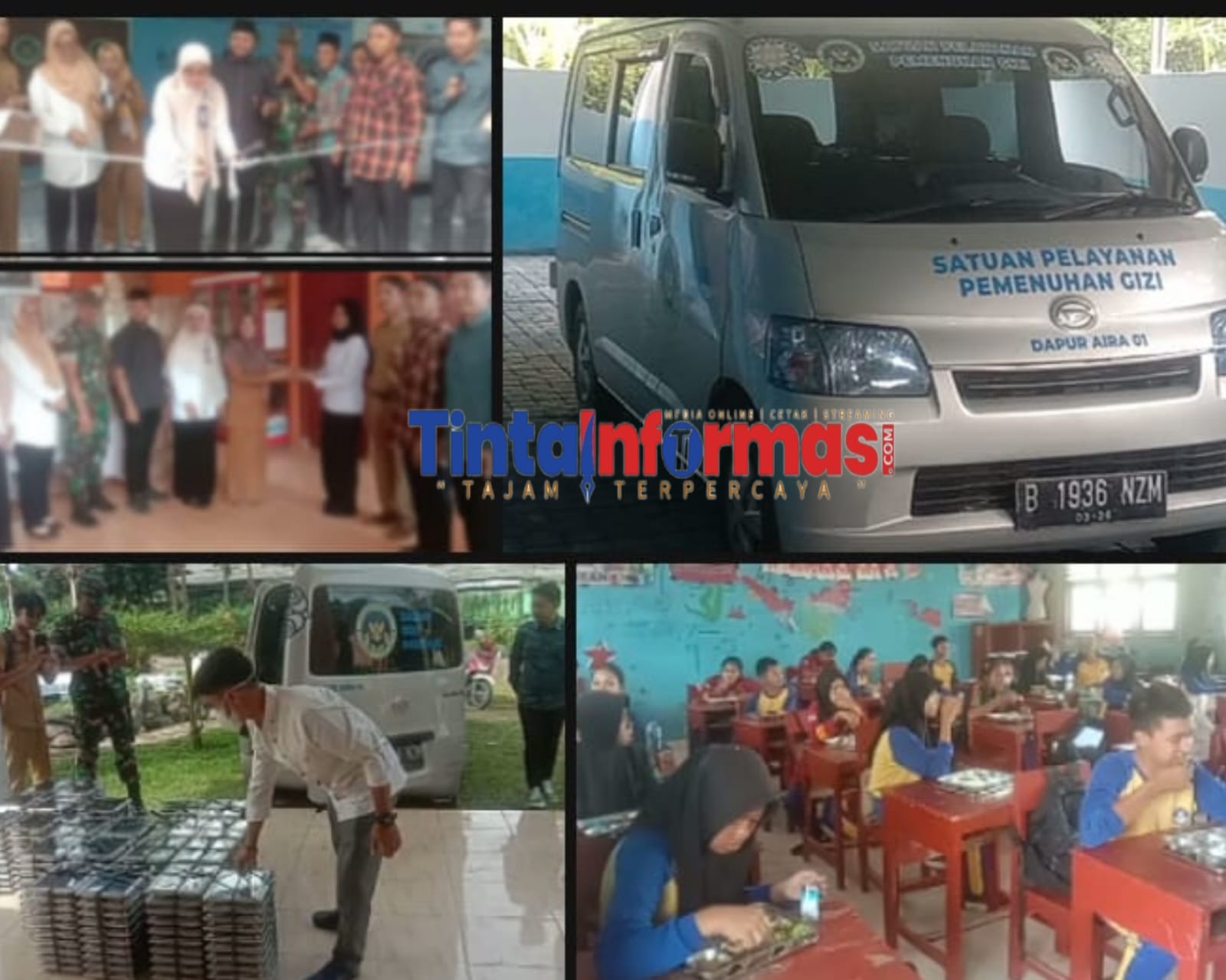 Launching Perdana Makan Bergizi Gratis di Desa Bangun Rejo, Sasar 1.203 Siswa di Kec. Ketapang Lamsel